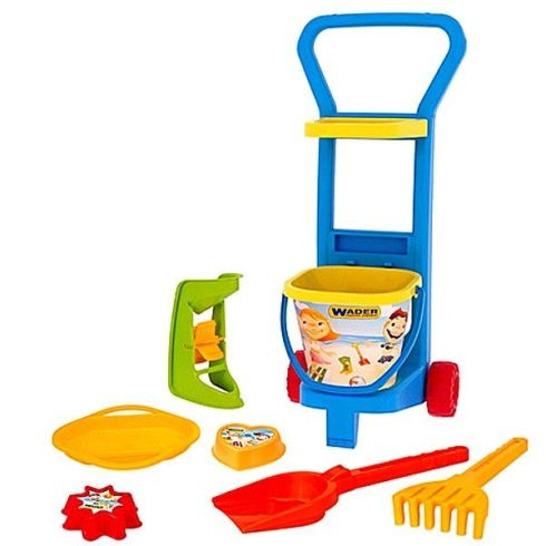 Wader húzós kocsi homokozó szett