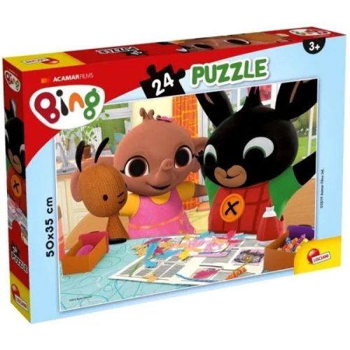 Lisciani, Bing nyuszi szórakozzunk együtt puzzle, 24 darabos, 50 x 35 cm