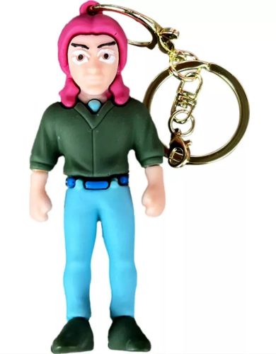 Dobozos meglepetés kulcstartó figura, lány játék, 