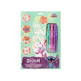 Fújó filctoll szett, A4, 3 tollal, Stitch