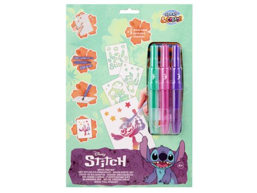 Fújó filctoll szett, A4, 3 tollal, Stitch