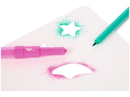 Fújó filctoll szett, A4, 3 tollal, Stitch