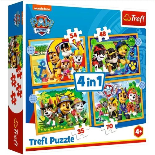 Trefl 4 az 1-ben puzzle csomag - Mancs őrjárat