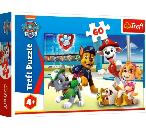 Trefl Mancs őrjárat Kutyi csapat, 60 darabos puzzle csomag