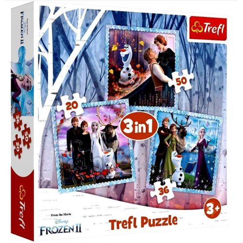 Trefl Disney - Jégvarázs 2 - 3 az 1-ben kirakós szett