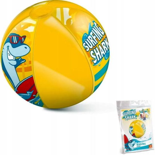 Mondo Toys, Cápás, felfújható strandlabda, 50 cm, 