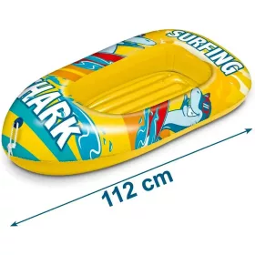 Mondo Toys, Cápás, felfújható csónak, 112 cm