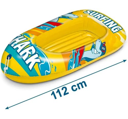 Mondo Toys, Cápás, felfújható csónak, 112 cm