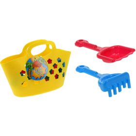 Homokozó játékszett táskában, 3 darabos