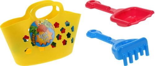 Homokozó játékszett táskában, 3 darabos