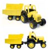 Műanyag traktor utánfutóval 68 cm