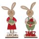 Fa nyúl felirattal, húsvéti dekoráció, 30 cm, 