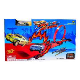 Kilövős autópálya játékszett dobozban