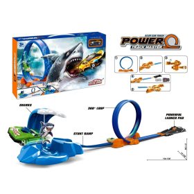 Kilövős autópálya játékszett dobozban