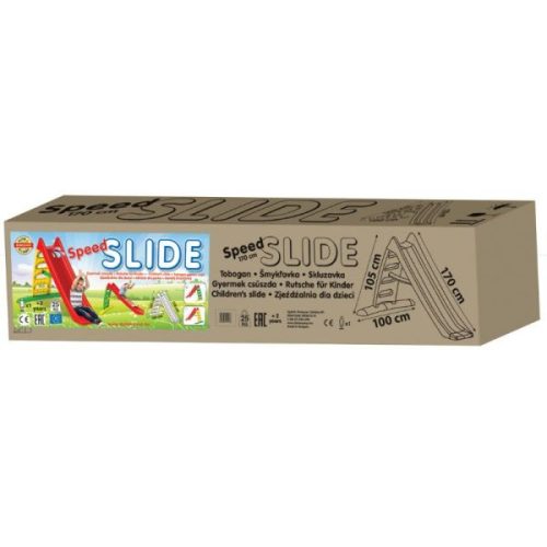 Speed csúszda, 170 cm - piros-zöld