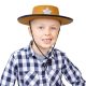 Kalap, cowboy, barna, csillaggal, gyermek méret