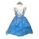 KÉK SZÍNŰ HERCEGNŐ JELMEZ TIARÁVAL 