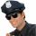 Rendőr sapka, fekete, felnőtt