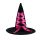 Boszorkány kalap, pink szalagos