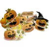 Halloween fűzér, tökök