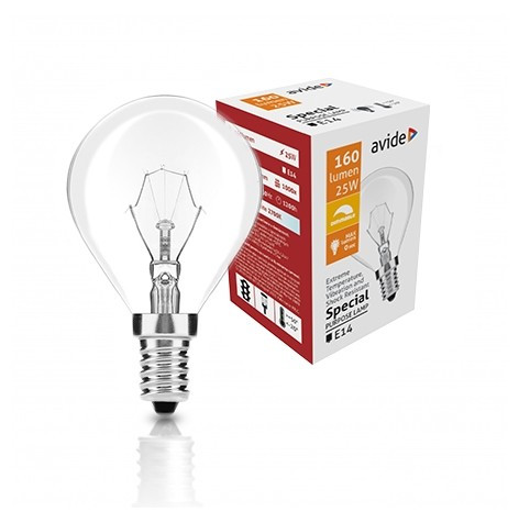 Speciális Izzó P45 25W E14 WW (Avide hőálló) - gömb