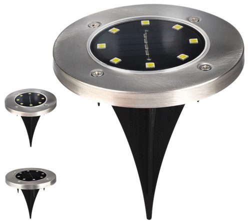 Entac Kerti Szolár Lámpa 100mm Műanyag 8 LED taposólámpa
