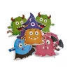Halloween fűzér, szörnyecskék