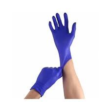 Nitri latex és púdermentes kesztyű L méret.kék gumikesztyű