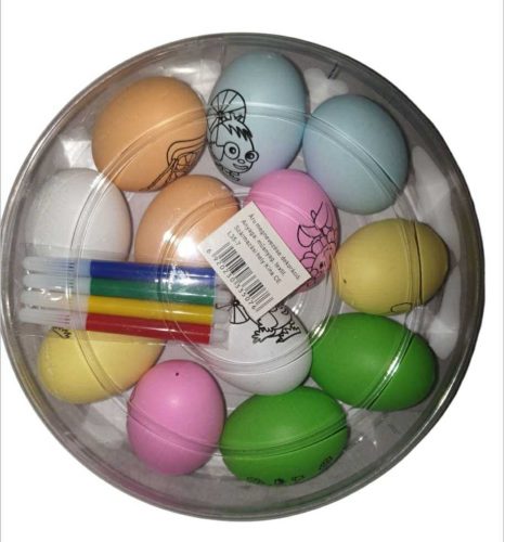 Festhető húsvéti tojás 12 db mintás