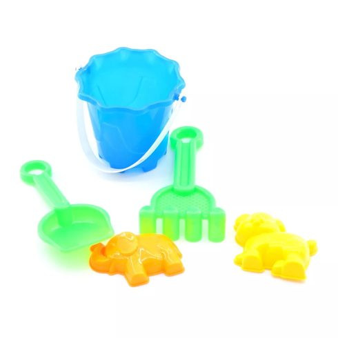 Homokozó szett vödörrel és homokozó formákkal