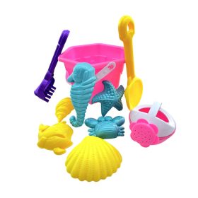 Homokozó formák + vödör játékszett hálóban, 