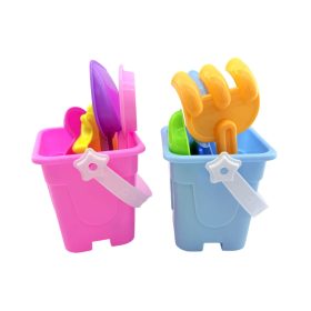 Homokozó formák + vödör játékszett hálóban, 