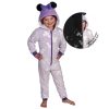 Disney Minnie sötétben világító gyerek hosszú pizsama, overál 5 - 6 év / 110 - 116 cm