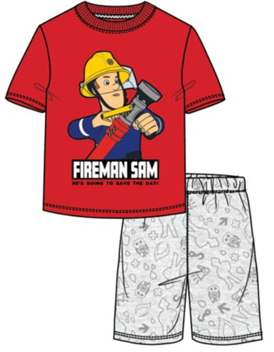 Sam a tűzoltó Save the Day gyerek rövid pizsama 3 - 4 év / 98 - 104 cm