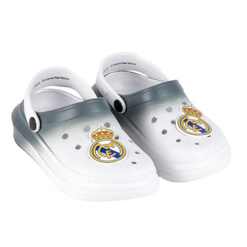 Real Madrid Coat of Arms White gyerek papucs, clog 34/35