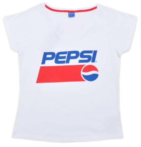 Pepsi White női rövid póló, felső L
