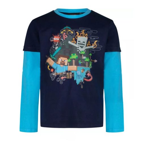 Minecraft gyerek hosszú ujjú póló, felső 8 év / 128 cm