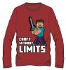 Minecraft Without Limits gyerek hosszú ujjú póló, felső 12 év / 152 cm