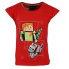 Minecraft Red gyerek rövid póló, felső 8 év / 128 cm