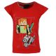 Minecraft Red gyerek rövid póló, felső 8 év / 128 cm