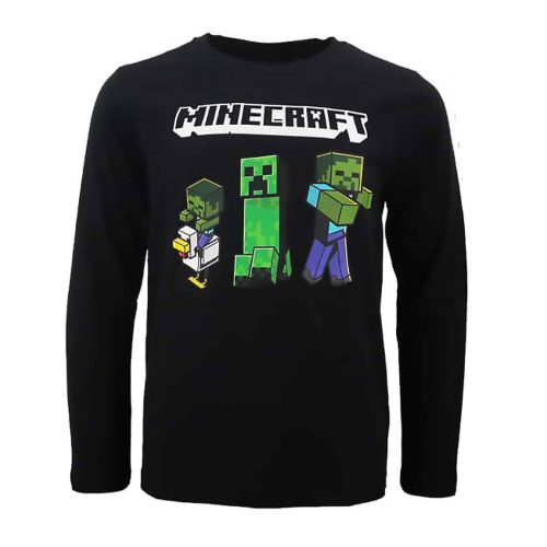Minecraft Dark gyerek hosszú ujjú póló, felső 8 év / 128 cm