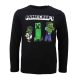 Minecraft Dark gyerek hosszú ujjú póló, felső 8 év / 128 cm