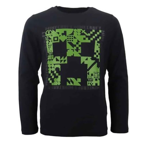 Minecraft Dark gyerek hosszú ujjú póló, felső 12 év / 152 cm