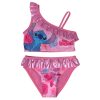 Disney Lilo és Stitch, A csillagkutya Tropic Pink gyerek bikini és sarong szett 6 - 8 év / 116 - 128 cm