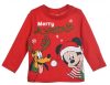 Disney Mickey Pluto Red Karácsonyi baba póló, felső 12 hó