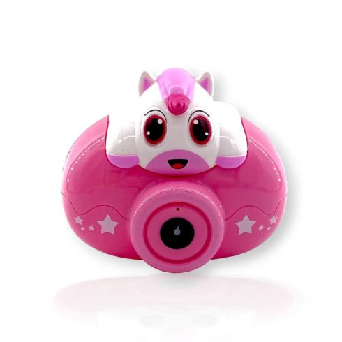 BUBORÉKFÚJÓ KAMERA, UNIKORNISOS, ELEMES DOBOZBAN