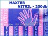 GUMIKESZTYŰ M- MÉRET 1 DOBOZ 200 DB. NITRILE. LATEX ÉS PÚDERMENTES