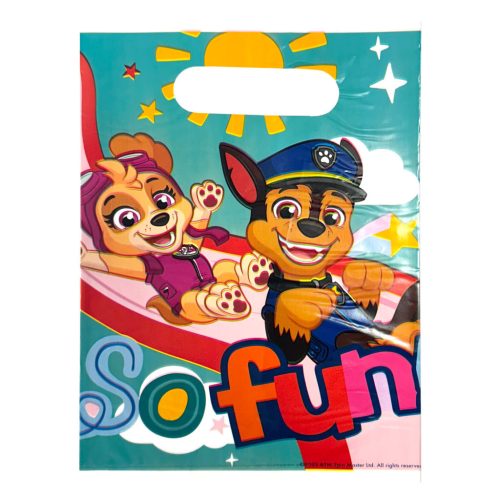 Mancs Őrjárat So Fun műanyag ajándéktasak, ajándékzacskó 10 db-os