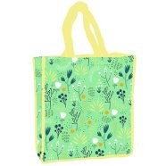 Virág Green shopping bag 34 cm