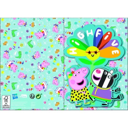 Peppa malac Highfive 3D pop-up 3D üdvözlőkártya + boríték